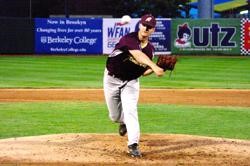 Riverhead's Will Bacon threw a scoreless inning